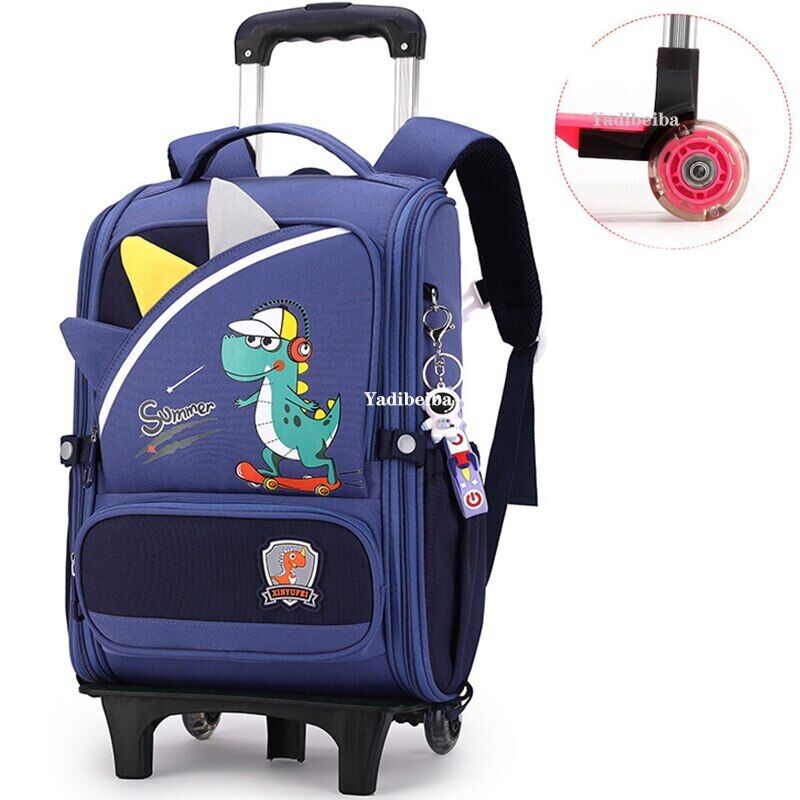 School Bag Wheels School Trolley Backpack Girls Wheeled Backpack School Bags