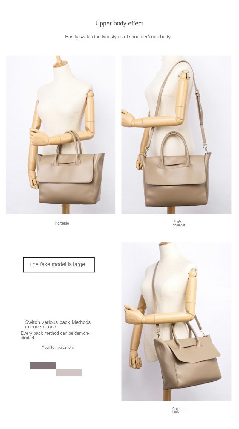 Light Genuine Leather Wings Bag Single Shoulder Cowhide Cover Slanting Handbag