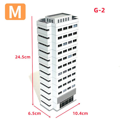1:150 N Scale Train Railway Modern Scene Office Building Model Toys