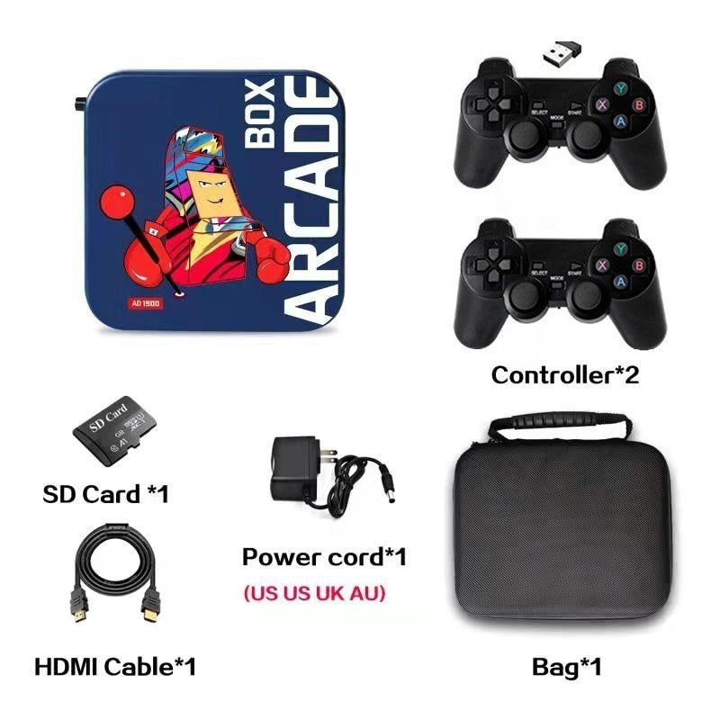Arcade Game Box- 4K HD TV Console with HDMI, Supports Classic Arcade,PS1,PSP,N64