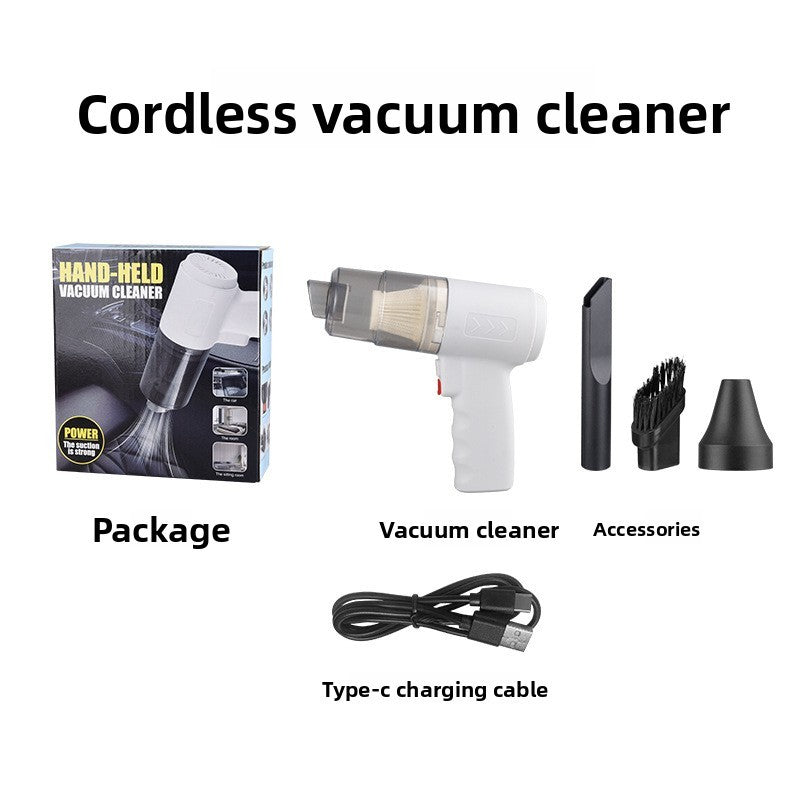 Wireless car vacuum cleaner with dual-purpose charging for suction and blowing