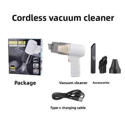 Wireless car vacuum cleaner with dual-purpose charging for suction and blowing