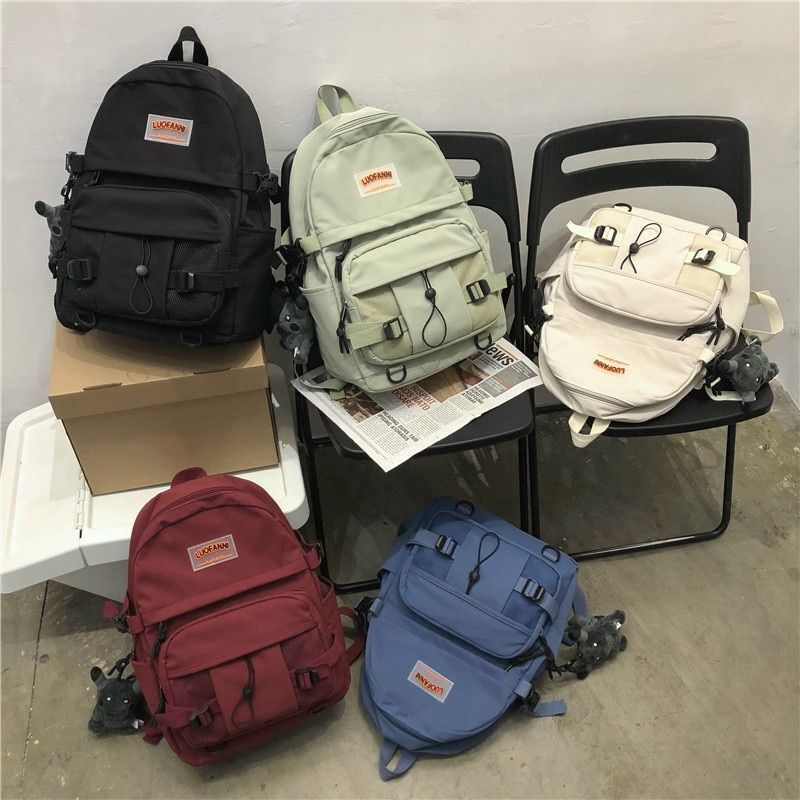 Waterproof Nylon Backpack Schoolbag Travel Backpack Large 30*13*44 CM Polyester