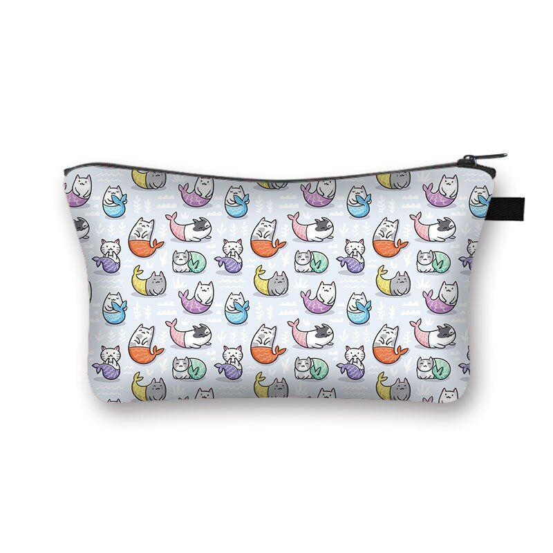 Cosmetic Bag Cartoon Toiletries Purse Small Clutch Makeup Handbag 13*15*21CM 1PC