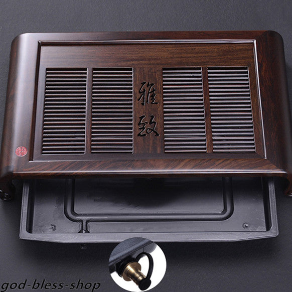 handmade carved tea tray ebony tea table solid wood tea board wooden with layers