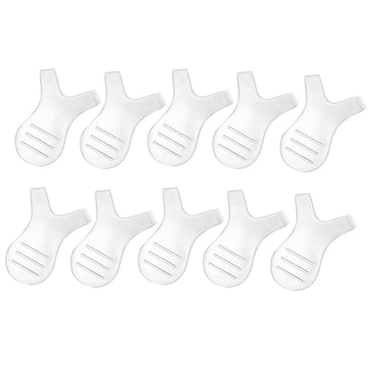 10Pcs Clear Dual Heads Reuseable Y Shape Eyelash Brush Perm Makeup Cleaning Tool