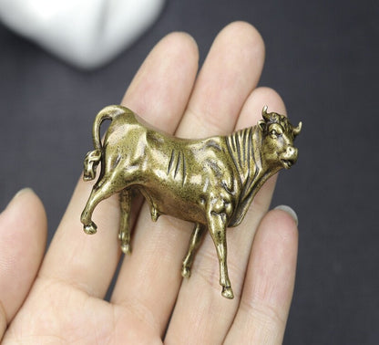 Solid Brass Water Buffalo Statue Sculpture Decor