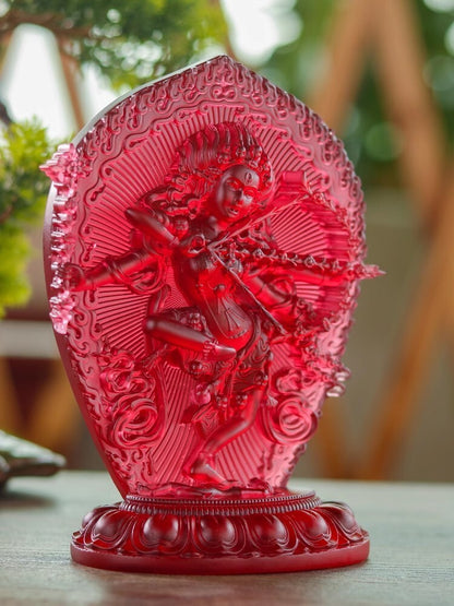 ChineseTibetan Liu Li Kurukulla Statue Buddhist Goddess Shrine Temple Home Deco