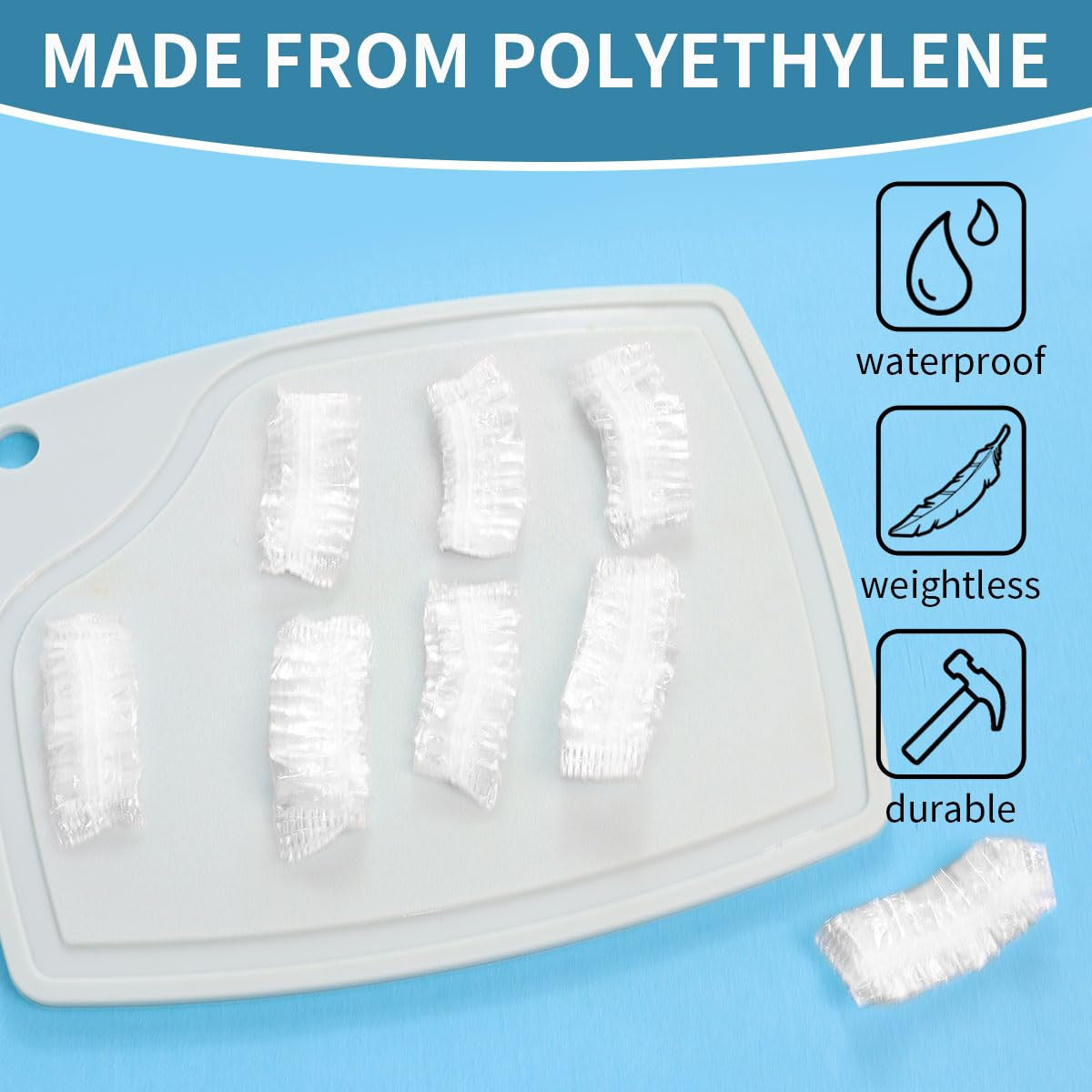 200X Clear Disposable Ear Protectors Waterproof Ear Covers for Hair Dye Bathing