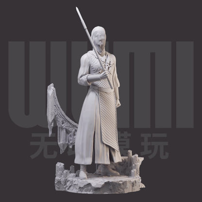 1/24 resin figure model kit Nun warrior Unassembled unpainted