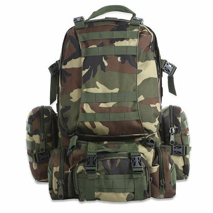 50L Outdoor Backpack Military Rucksack Bag Waterproof Camping Hiking Travelling
