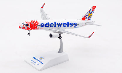 1:200 JC Wings edelweiss AIRBUS A320 Passenger Airplane Diecast Aircraft Model