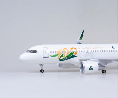 47CM 1:80 Spring Airlines AIRBUS A320neo Airplane Landing Gear Resin Model