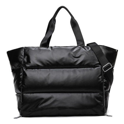 Shoulder Bag Women Nylon Bags Cotton Feather Down Big Tote Female Handbag