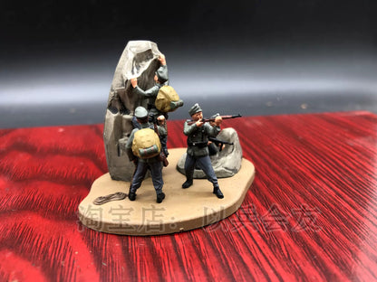 1/72 German Mountain Infantry Finished Product handprinted soilder Model