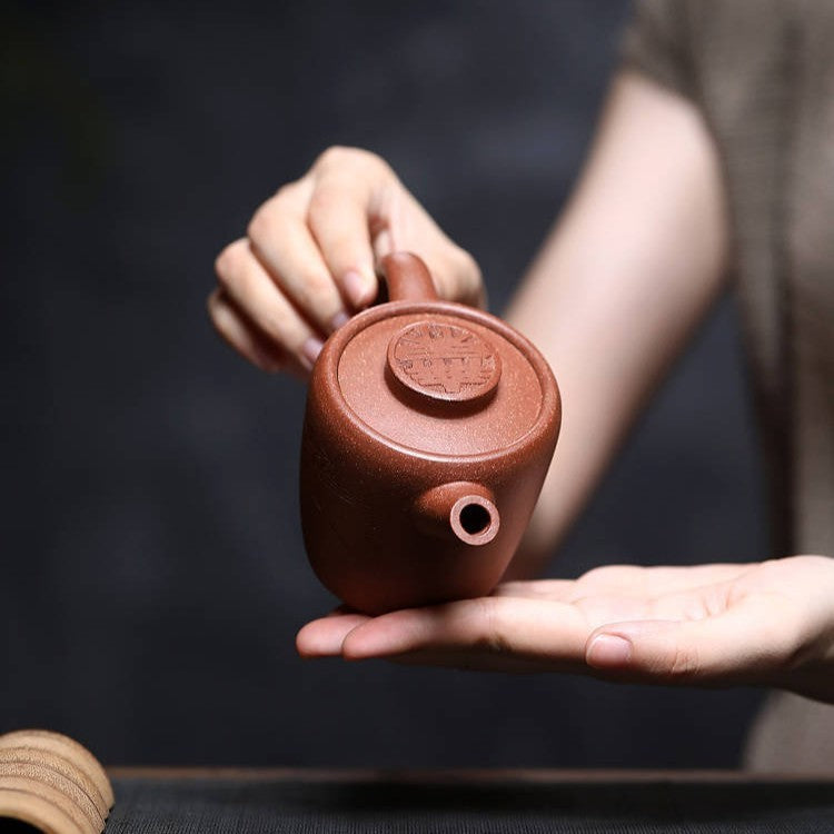 Chinese Tea Pot Hand Carved Junlun Pot Real Yixing Zisha Clay Kungfu Tea Pot New