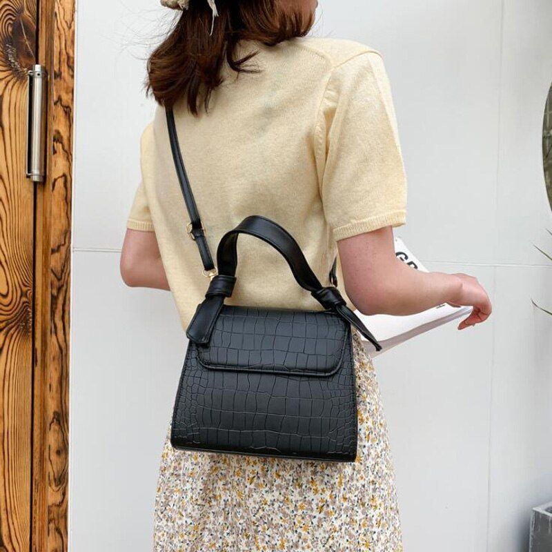 Leather Shoulder Bag Women Small Handbag Purse Flap Crossbody Bag Tote 20*17*8CM