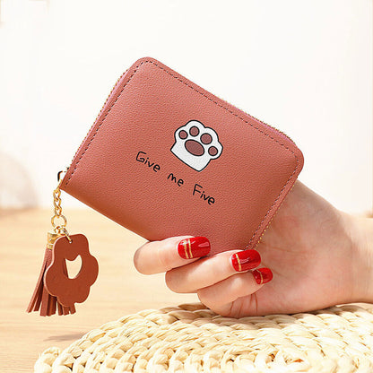 Fashion Small Women Zipper Wallet Leather Coin Bag Credit Card Mini Purse Clutch