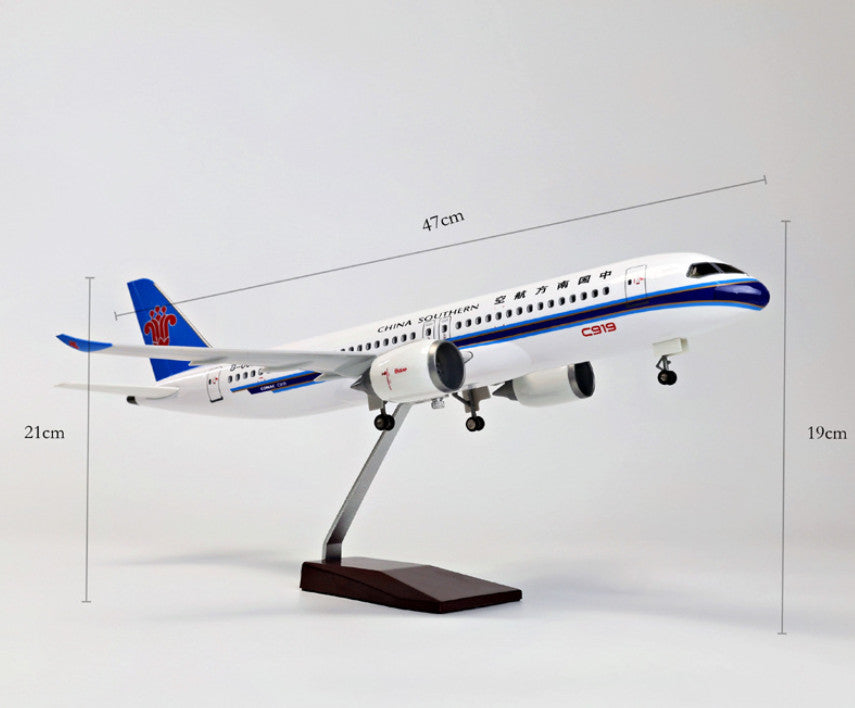 47CM 1:82 CHINA SOUTHERN COMAC C919 Airplane Landing gears Resin Aircraft Model