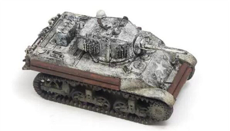 for S-MODEL US M5A1 Stuart light tank Snow coating 1/72 Tank Pre-built Model