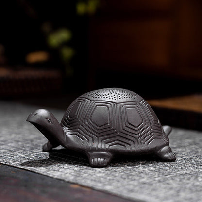 Tea Strainer Yixing Zisha Purple Clay Filter Net Turtle Design Tea Pet Lovely