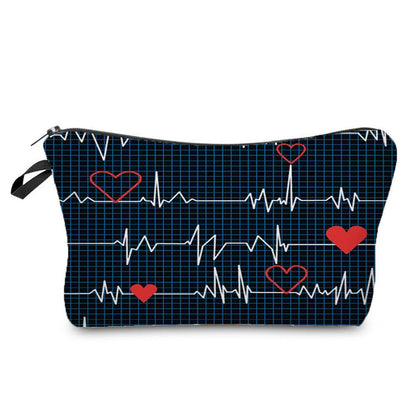 Cosmetic Bags Printed Makeup Bag Small Toiletry Bag Storage Purses 2*22*13.5 CM