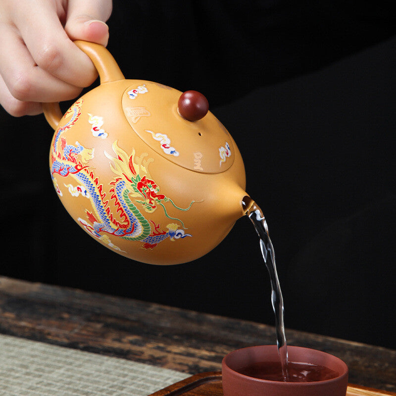 Chinese Tea Pot Color Changes Creative Xishi Pot Real Yixing Zisha Duan Clay New
