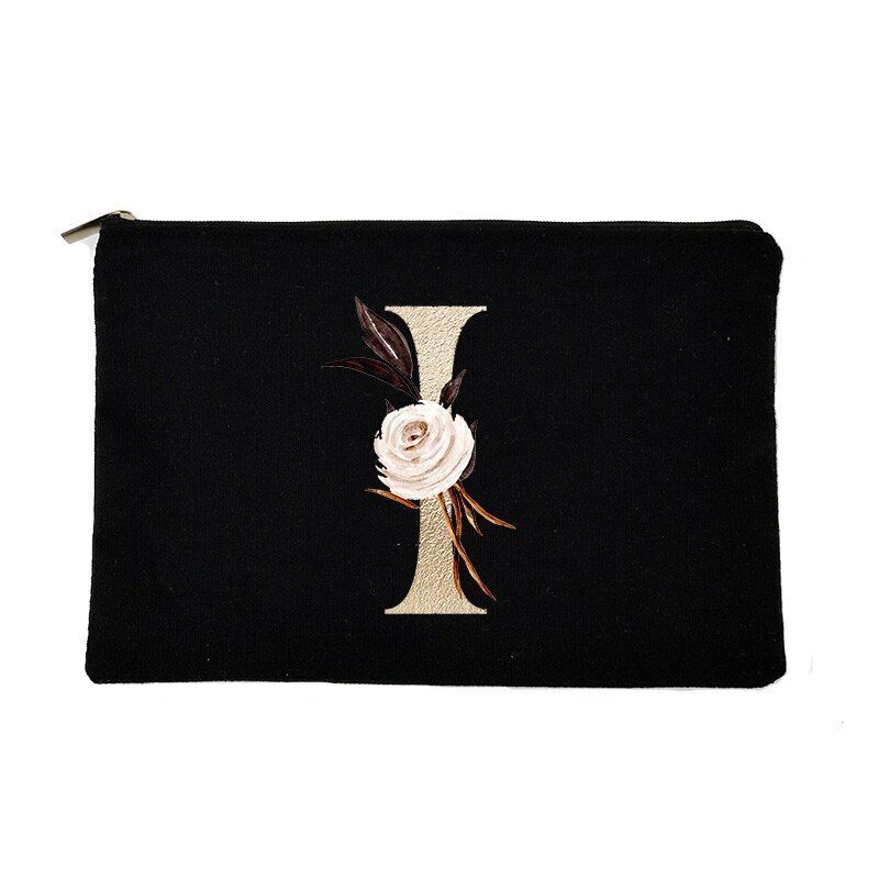 Makeup Bag Letter Print Traveling Case Organizer Storage Pouch Purse 14*22*14 CM