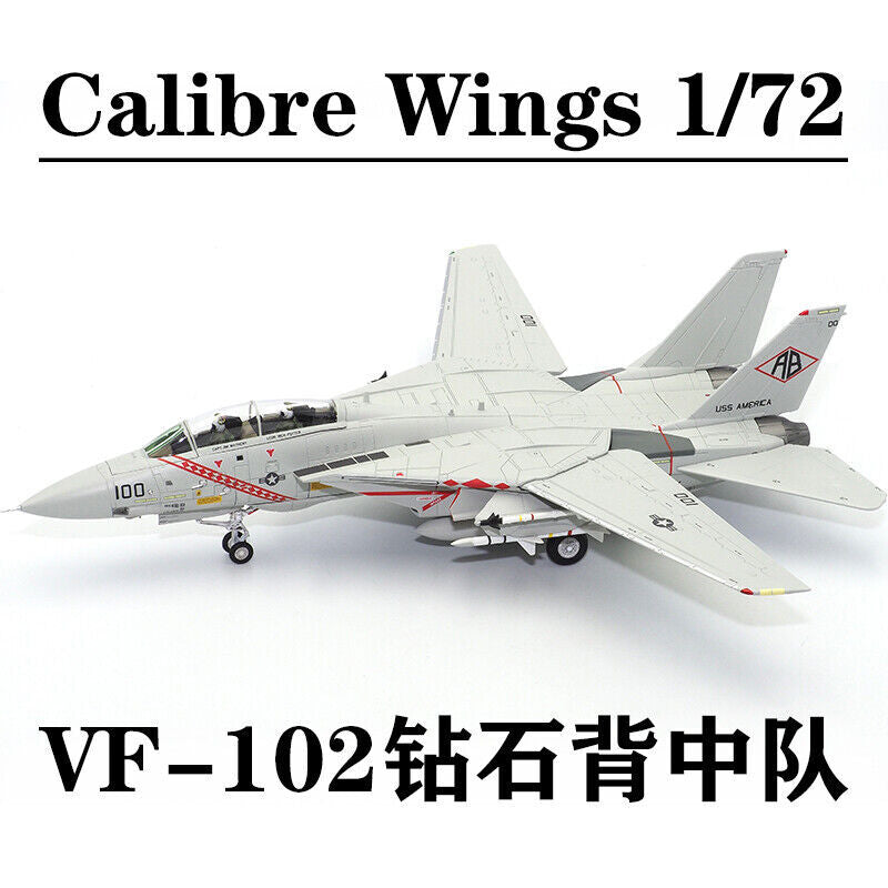 1:72 Calibre Wings F-14A DIAMONBACKS BUNO USS AMERICA Fighter Diecast Model