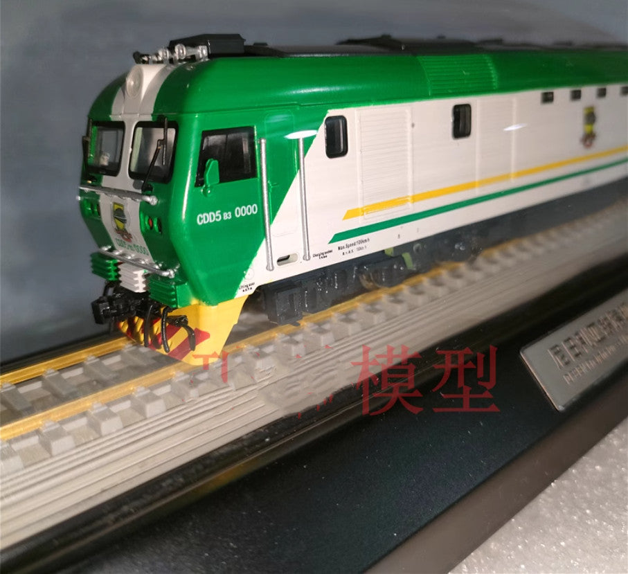 1:87 DF8BN Freight Diesel Locomotive for Nigerian Railway Train Diecast Model