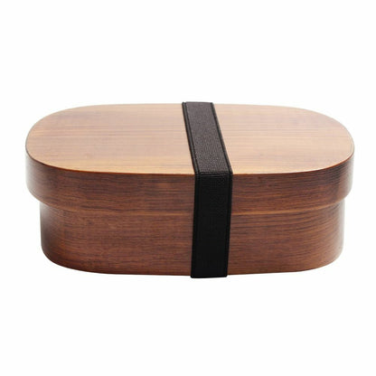 Wooden Lunch Box Picnic Japanese Bento School Kids Dinnerware Set Bag Spoon Fork