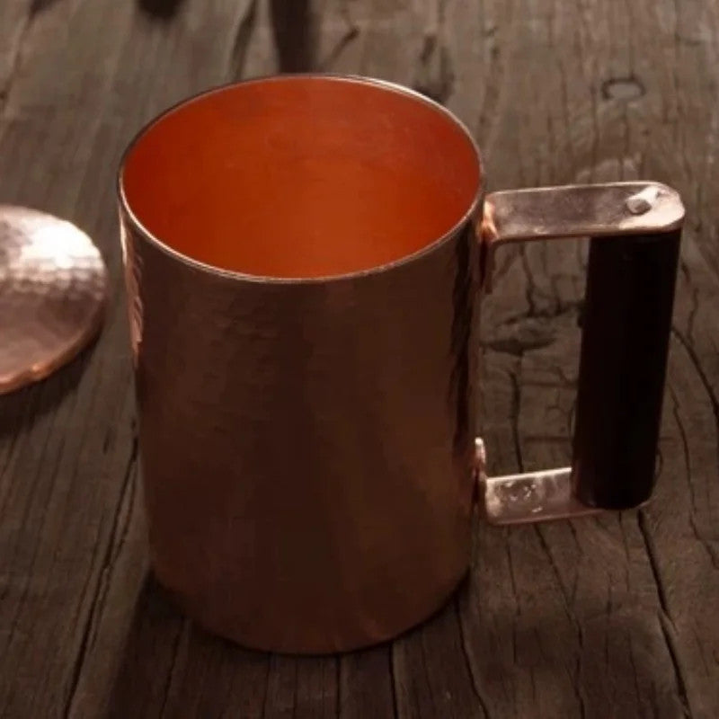 Vintage Copper Coffee Mug Handmade Portable Tea Mug Drinkware Cup