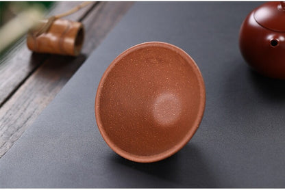 Handmade Tea Cup Phoenix Carved Relief Master Cup Real Yixing Zisha Clay 100ml