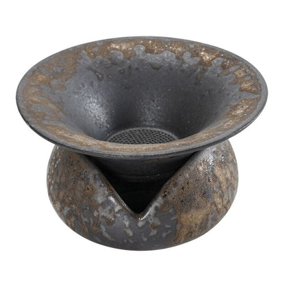 Kiln Baked Stoneware Gilding Tea Funnel Tea Strainer Group Creative Tea Strainer