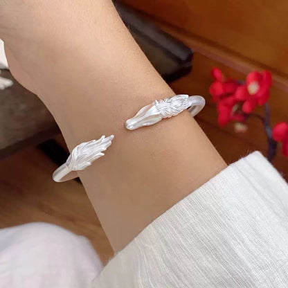 Zodiac Horse Bangle Silver Plated Bracelet Birth Year Gift