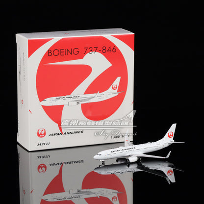 1:400 Phoenix JAPAN AIRLINES BOEING 737-800 Airplane Diecast Aircraft Model