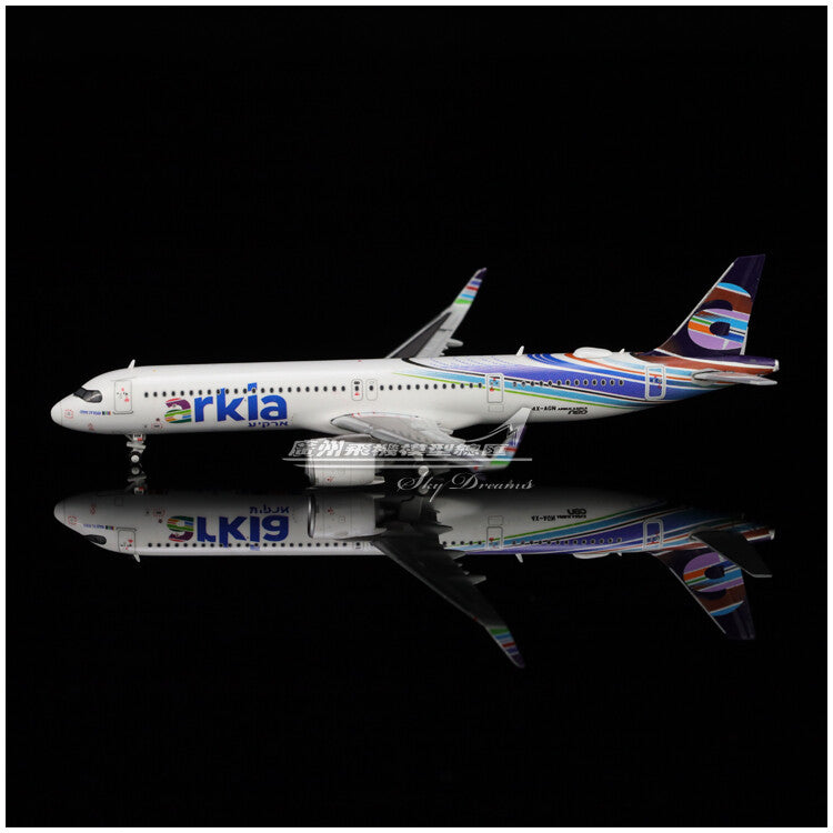 1:400 JC Wings Arkia Airlines Airbus A321NEO Diecast Aircraft Model