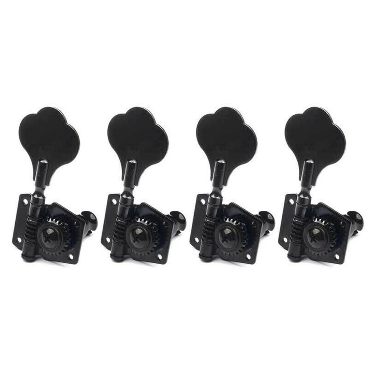 Black/Sliver Zinc Alloy Bass Guitar Tuners Tuning Pegs Keys Machine Heads Gear