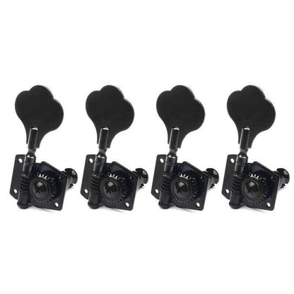 Black/Sliver Zinc Alloy Bass Guitar Tuners Tuning Pegs Keys Machine Heads Gear