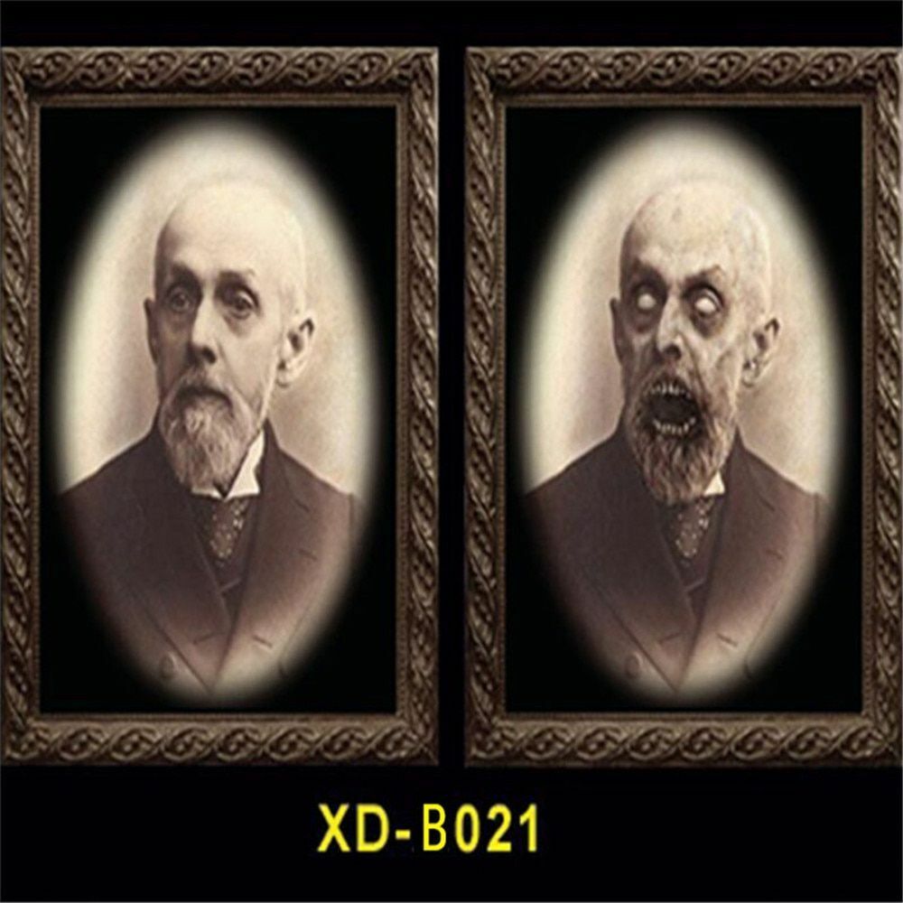 Halloween 3D Ghost Photos Frame Decoration Spooky Party Delivers Crafts Horror