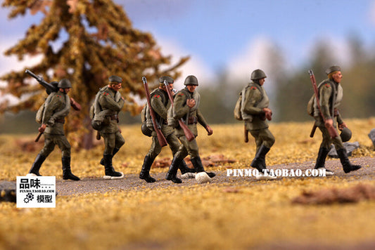 1/72 World War II Soviet Soldiers 6 Soldier Model