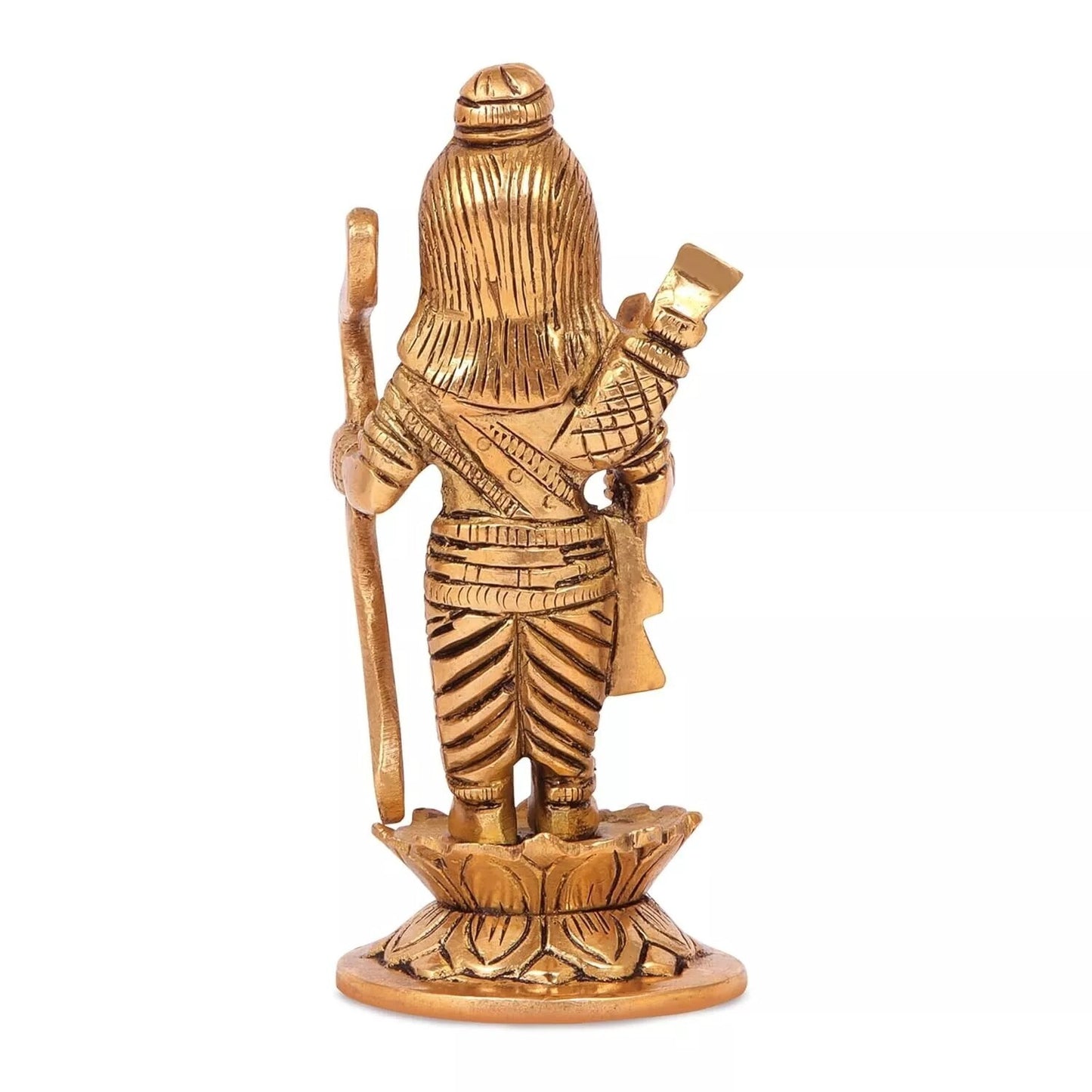 Brass Hindu God Lord Ram Lalla Shri Ram Idol Statue Figurine Sculpture