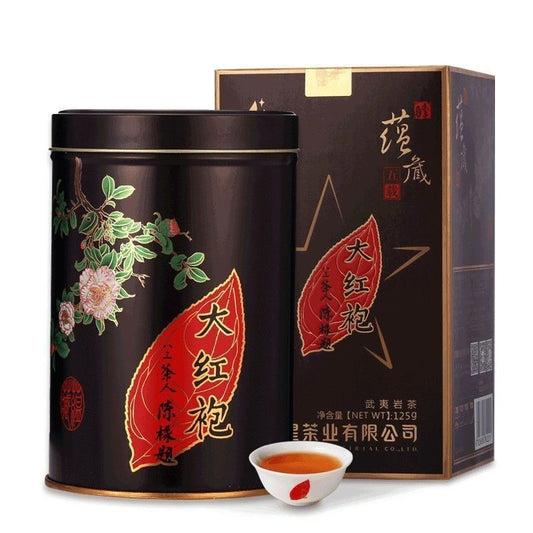Wuyi Star 5 Year Old Da Hong Pao Tea, Dahongpao, Dahongpao, Oolong Tea 125g Tin -