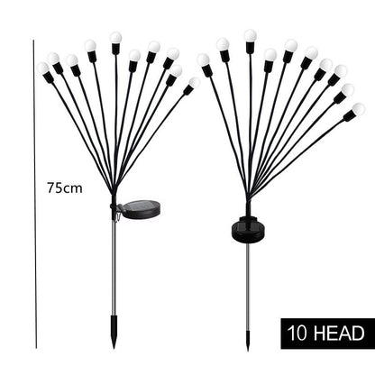 Solar Firefly Garden Light Swaying Outdoor Landscape Lamp Bulb Christmas Decor