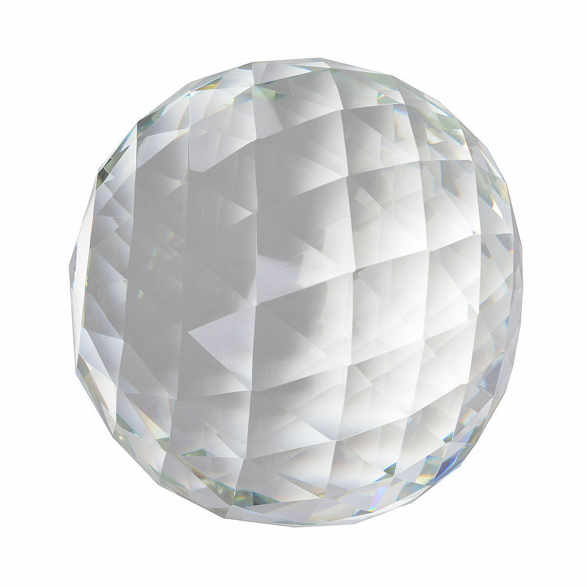 Clear Cut Crystal Sphere 50-200MM Faceted Gazing Ball Prisms Suncatcher Home