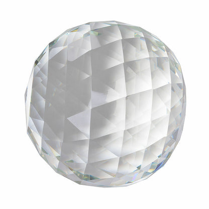 Clear Cut Crystal Sphere 50-200MM Faceted Gazing Ball Prisms Suncatcher Home