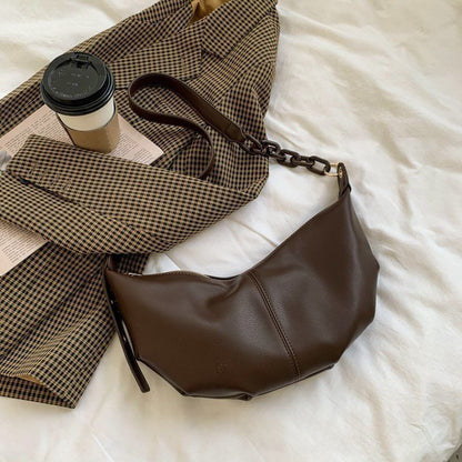 Soft Synthetic Leather Handbag Vintage Crossbody Bag Shoulder Purse 35*17*6 CM