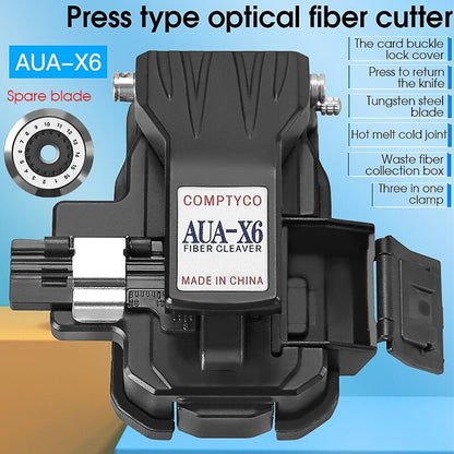 FTTH High-precision AUA-X6 for Cold Joint/hot Melt Optical Fiber Cleaver Machine