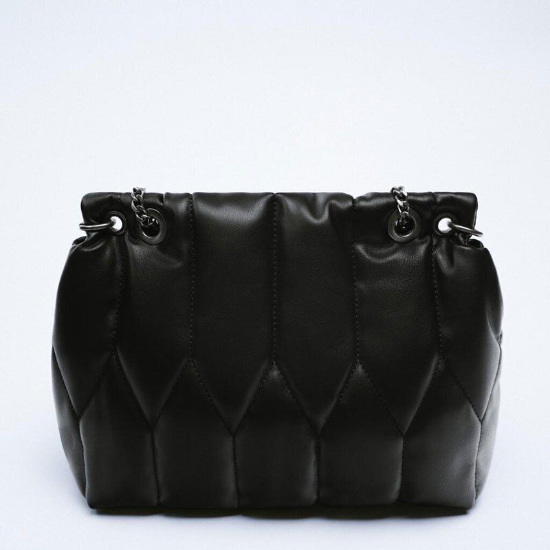 Luxury Bag High Quality Synthetic Leather Chain Messenger Bag Handbag Bucket Bag