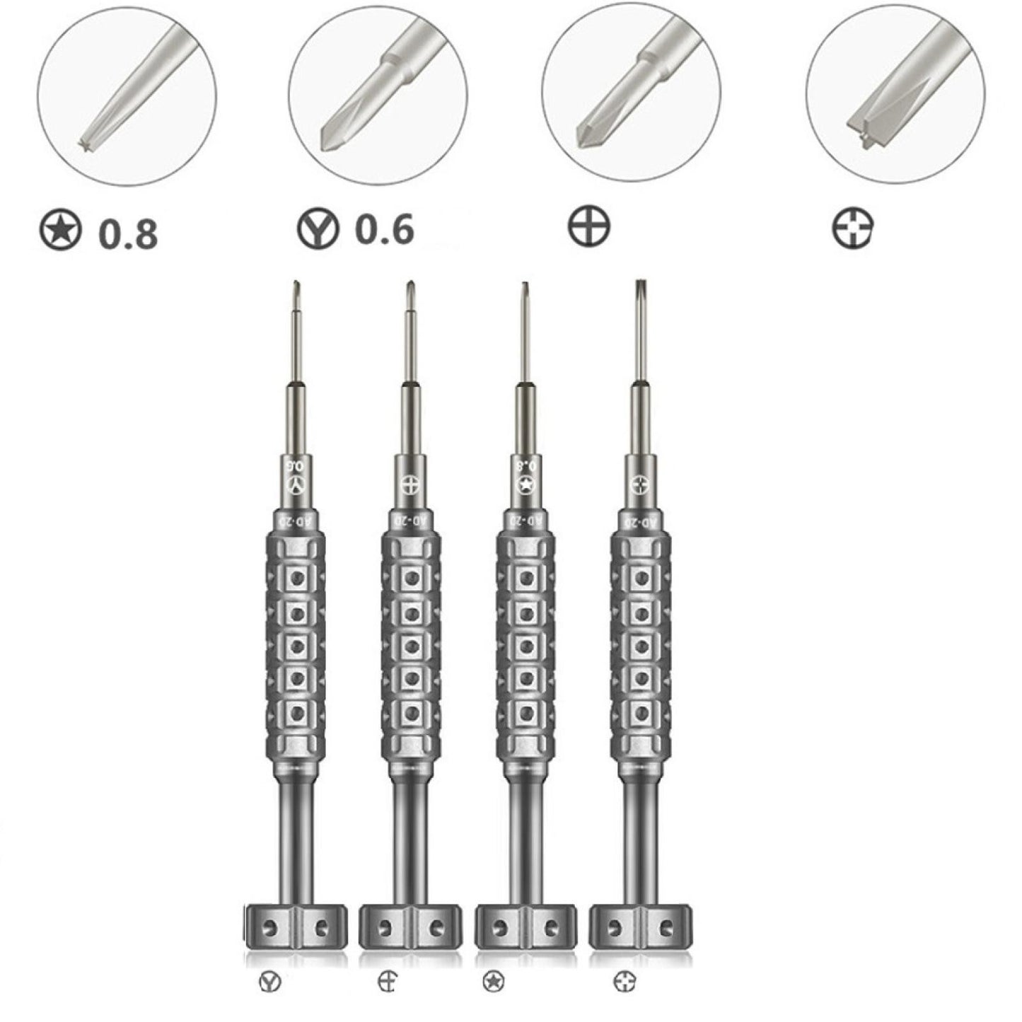 Aluminum Smart Phone Repair Opening Tools Screwdriver Pentagram Cross Y Tip